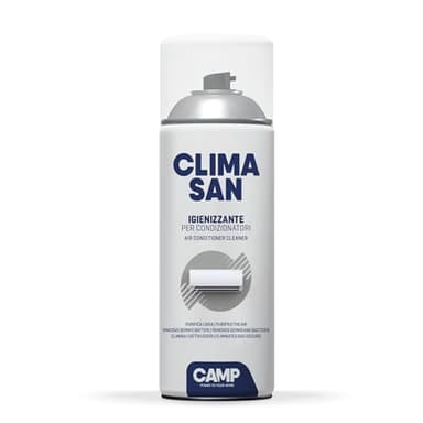 CAMP Climasan Limpiador – Limpiador Aire Acondicionado Casa, Spray para Climatizador Ideal para Remover Gérmenes y Bacterias, Limpieza Aire Acondicionado a Acción Purificadora, Made in Italy, 400 ml