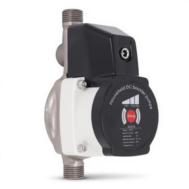 YUEHISY Bomba Elevadora de Presión de Agua Automática para Casa, 80 W de Baja Potencia y Presión Estable de 36,2 PSI, Interfaz NPT de 1/2 Pulgada, Diseño Seguro de bajo Voltaje (Enchufe europeo