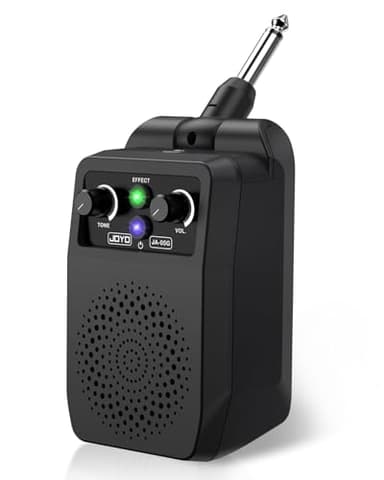 JOYO Mini amplificador de guitarra portátil de 5 W, amplificador combinado Bluetooth recargable con efectos integrados (limpieza, sobremarcha, distorsión, reverberación) amplificador de práctica