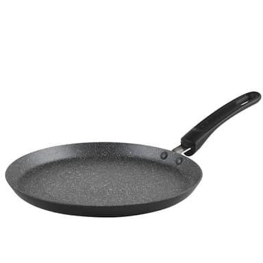 Russell Hobbs RH02852EU7 Sartén para tortitas antiadherente - apta para placas de inducción, cocine comida saludable sin o con poco aceite, mango cómodo, Metallic Marble, aluminio forjado, 25 cm