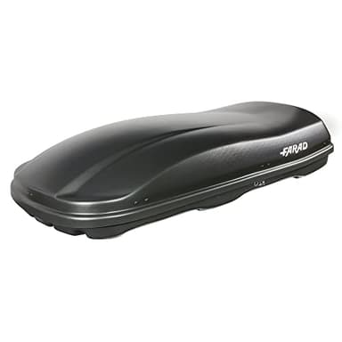 Farad Cofre de Techo Marlin 680L Negro Satinado - Doble Apertura Lateral, Homologación TÜV-GS, Garantía 5 años, Cerradura centralizada con Llave de Seguridad, Resistente a los Rayos UV
