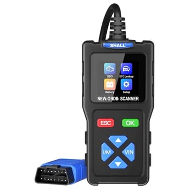 Shall Lector de códigos OBD2 T100 para Comprobar el Motor del automóvil - Herramienta de diagnóstico Can - Lea y borre códigos de Error para automóviles con protocolo OBD II posteriores a 1996