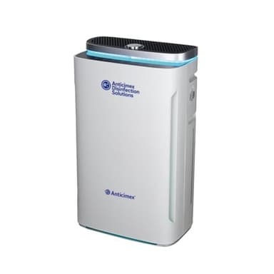 ANTICIMEX Purificador de Aire con Filtro HEPA, Cobertura 200m2, CADR 500 m³/h, Humificador, Muy Silencioso, Carbón Activado, Neutralizador y Eliminador de Olores, UV Antiácaros, Monitor LED