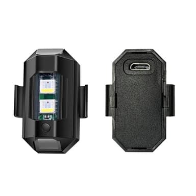 Luces estroboscópicas RGB para drones - Luces LED anticolisión para seguridad | Luz y recargable para drones con larga duración de la batería, 4 colores parpadeantes