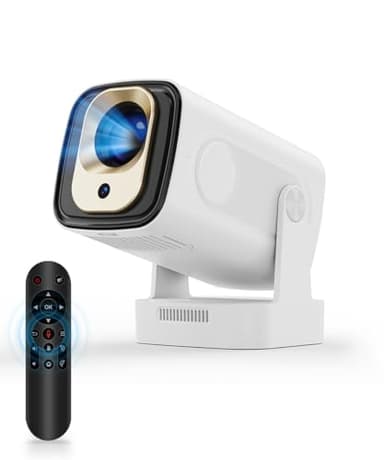 Magcubic HY310 Proyector, Mini Portátil Proyector 4K Supote con WiFi y Bluetooth, Enfoque automático y Rotación de 180°, App Integrada Proyectores de Video doméstico projetor, Remoto por Voz