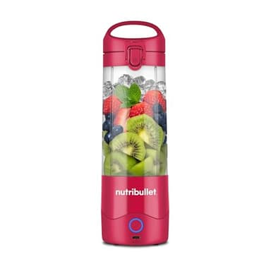 Nutribullet Tritan Batidora portátil y ligera sin BPA de 475, ml minibatidora con cuchilla de acero inoxidable de 4 puntas, batidora multifunción, cargador USB-C, más de 15 ciclos de batido