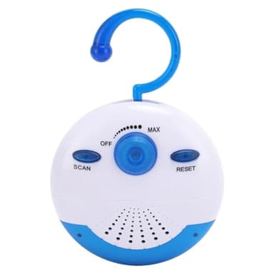 Correa Radio de Ducha Impermeable, Mini Radio FM Portátil con Altavoz Incorporado para Baño, Cocina, Navegación, Senderismo, Altavoz de Ducha