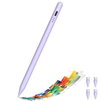 Lápiz para iPad Modelo 2018-2024, Alternativa para iPad Pencil 1.ª y 2.ª Generación, Pencil iPad de Carga Rápida con USB-C, Stylus Pen Magnético para iPad 6-10, Air 3-5/M2, Mini 5-6, Pro 11"/12.9"/M4
