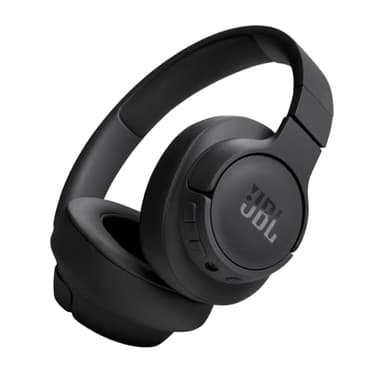 JBL Auriculares Tune 720 BT, inálambricos por Bluetooth, 76 horas de reproducción con JBL Pure Bass, plegables, negro