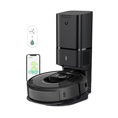 iRobot Roomba Combo i8+, Robot Aspirador y Friegasuelos 2 en 1 con Vaciado automático de la Suciedad, cepilllos antienredos Ideal Mascotas, mapeo avanzado, navegación Inteligente Control Voz