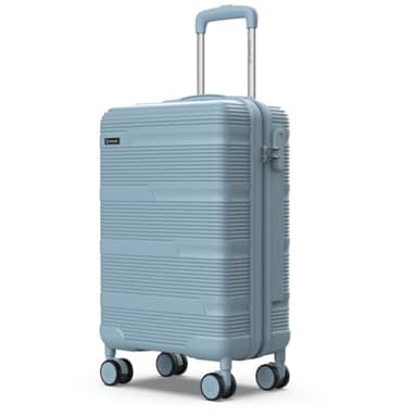 NUMADA - Maleta de Viaje Cabina 55x40x20cm (38,4L) Upfly T10 XS Apta para Ryanair con Cierre de Combinación y 4 Ruedas. Maleta de Mano Rígida Resistente, Ligera con Interior Compartimentado | Azul