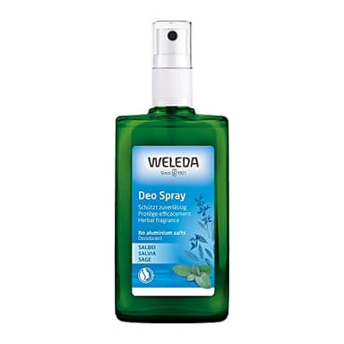 Weleda - Desodorante Spray Salvia, Neutraliza los Olores Corporales Desagradables, 100% Natural, Sin Sales de Aluminio, con Aroma Herbal y Fragancia de Larga Duración, Vegano - 100 ml