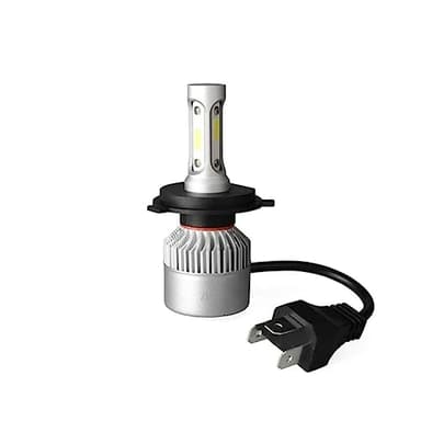 Kit de 2 bombillas H4 P43T LED ventiladas 80 W 10.000 lúmenes 6500 K para moto coche