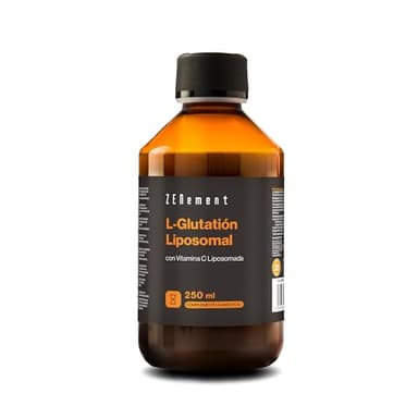 Glutatión Liposomal con Vitamina C | Potente Antioxidante, Regenerador Celular, Antienvejecimiento | 250 ml | Vegano, Máxima Biodisponibilidad | Zenement