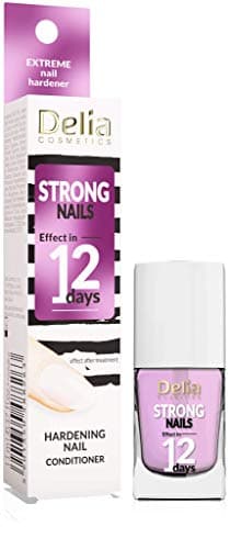 Delia Cosmetics - Acondicionador de uñas - Endurecedor extremo - Endurecimiento nutritivo - Uñas suaves y brillantes - Resultado expreso de 12 días - 11 ml