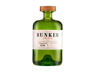 Bunker Distillery - Ginebra Premium Artesanal Bunker Origen - Botella 70 cl - London Dry Gin - Edición limitada - Premio Mejor Ginebra de España 2024,2023 y 2021 - Sin gluten - 100% natural