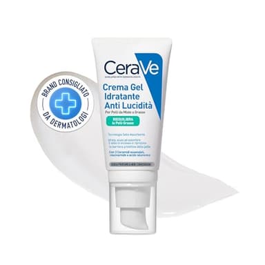 CeraVe Gel-Crema Hidratante Oil Control, Para Piel Mixta a Grasa, Protege, Hidrata, Controla el Brillo, Acabado Mate No Graso, Con Ácido Hialurónico, Ceramidas y Niacinamida