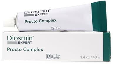 DuLàc, Diosmin Expert Omniven Procto, Crema para la Microcirculación Cerca del Plexo Hemorroidal, con Diosmina, Castaño de India, Centella Asiática y Manteca de Karité, 40 g, Made in Italy