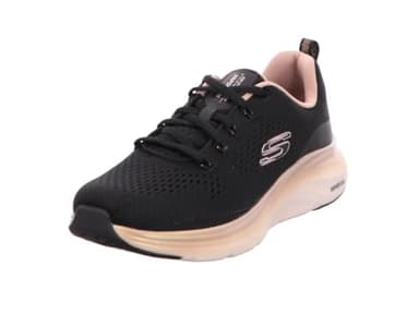 Skechers Espuma de Vapor, Zapatillas de Deporte Mujer, Malla Negra con Ribete de Oro Rosa, 40 EU