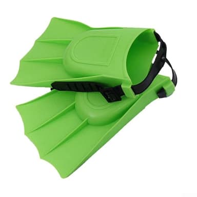 Aletas de natación para mejorar la técnica y la velocidad diseñadas para mayor comodidad y estabilidad en cualquier entorno de deporte acuático (verde)
