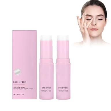 Dyceittdia 2PCS Crema de Ojos en Barra, Crema Reafirmante Contorno de Ojos, Reduce las líneas de expresión, Contorno de Hidratante, 2PCS*3g, eye cream1