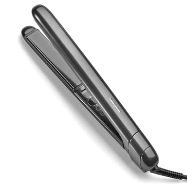 BaByliss Titanium Shine Plancha de Pelo - NUEVO 2025, Tecnología de Deslizamiento Suave en Titanio-Cerámica, 5 Niveles de Calor 150–230°C, Uso Mundial, Plata, ST620E