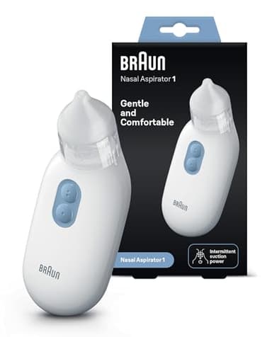 Braun 1 Aspirador Nasal BNA100EU Eléctrico para Todas las Edades a Partir de 0 Años, Elimine la Congestión Nasal de Forma Rápida y Suave