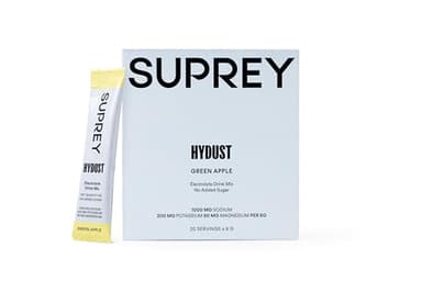 Electrolitos en Polvo para Hidratación | 0 Azúcar, Sin Ingredientes Artificiales | Sodio, Potasio y Magnesio | Caja de 20 Sobres (120g) (Manzana verde)