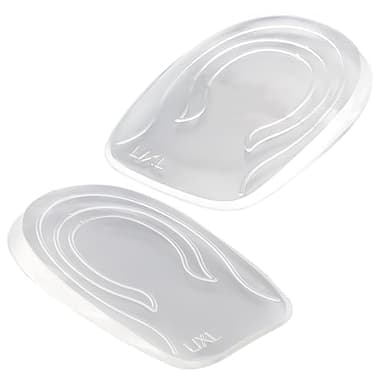 Plantillas elevadoras de gel de 1,5 cm, aumento de altura, plantilla de talón para el tendón de Aquiles, plantillas para espolones calcáneos para mujer, aumentar la altura de los zapatos, 2 unidades