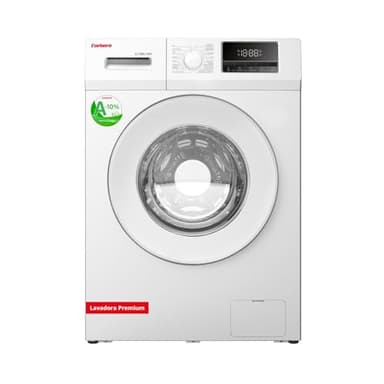 Corberó - Lavadora Carga Frontal | CLT8BL1424 | 8 Kg | 1400 Rpm | Motor Inverter, 16 Programas, Inicio diferido 3-24 Horas, Lavado Rápido de 15-30 Min., Puerta XXL | E. Energética A-10% | Blanco