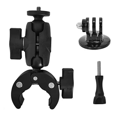 Zimoer Mini Brazo Mágico con Super Clamp - Soporte de Manillar para Moto y Cámara de Acción - Abrazadera de Soporte con Brazo de Rótula de 360 grados - Compatible con DJI Ronin M