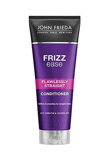 JOHN FRIEDA - Liso Perfecto 250ml, Acondicionador para Pelo Liso, Antiencrespamiento, Alisa, Suaviza y Alinea con Resultados Inmediatos, Contiene Queratina y Aceite de Jojoba
