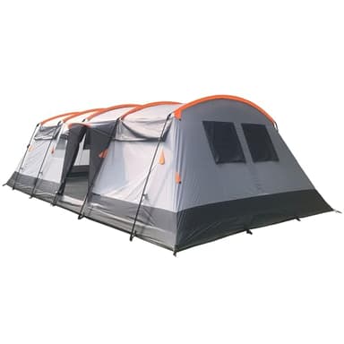 Skandika Tienda de campaña túnel Hurricane para 8 Personas | Tienda de campaña con/sin Suelo Cosido, con/sin Sleeper Technology (Suelo Cosido/Sleeper)