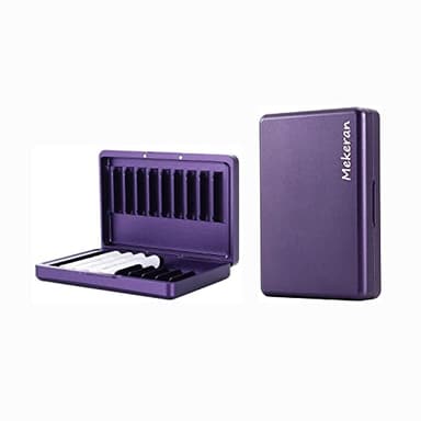 Mekeran Caja de almacenamiento de aleación de aluminio para iQOS Heets/cigarrillos, funda rígida protectora para la vida diaria y viajes