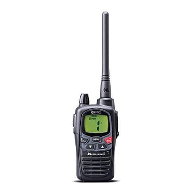 Midland - Walkie Talkie Profesional Largo Alcance G9 PRO, Radio IPX4 Waterproof para Softair y Outdoor, 101 Canales - 32 PMR446/69 LPD, Cobertura 12Km, Autonomía 23H, Pilas Recargables y Accesorios