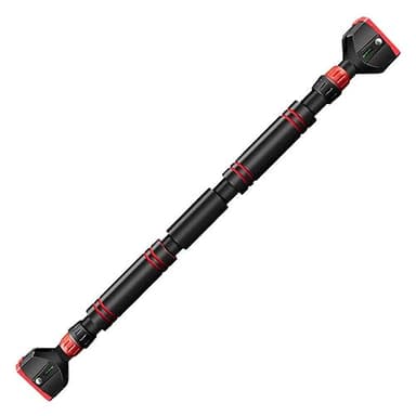 Andes Barra de Dominadas, Barra de Puertas Ajustable de 70 a 95 cm, Antideslizante y soporta 200 kg. Ideal TRX y entrenamiento en casa. Incluye video tutorial paso a paso, instalación rápida y segura