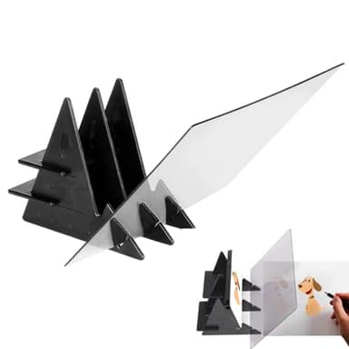 Bocetos de Tablero de Dibujo ÓPtico para Teléfonos y Tabletas, 13,5 X 20 cm Tablero de Dibujo de Reflexión, Proyector de dibujo Óptico, Proyector para Calcar dibujos Para Niños,Adultos,Principiantes