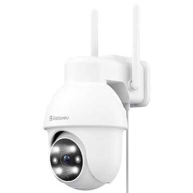 GALAYOU Camara Vigilancia WiFi Exterior - 2K Camaras IP Vigilancia Domicilio WiFi 360° con Visión Nocturna en Color, Alerta de Movimiento, 24/7 Grabación en Tarjeta TF, IP65, Compatible Alexa