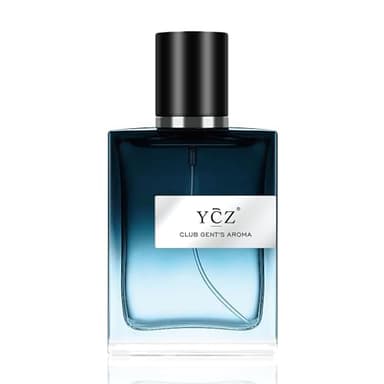 Ycz CLUB GENT'S AROMA Perfume Para Hombres, 1.7oz(50ml), Parfume Esencial de Larga Duración Para, Con Notas Aromáticas Amaderadas de Menta y Limón, Elegancia Diaria Para Ocasiones Especiales
