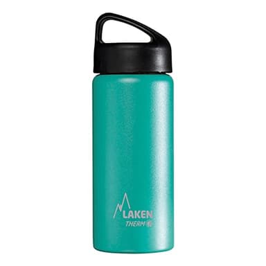 Laken Classic Botella Térmica Acero Inoxidable 18/8 y Doble Pared de Vacío, Unisex adulto, Turquesa, 500 ml