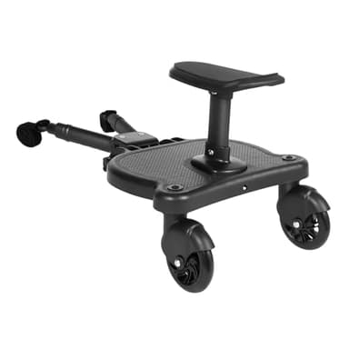 Patinete Carro Bebe Universal EVA Patin Carro Bebe Universal 108x225cm Asiento Tabla para Cochecito Diseño 2 en 1 con Ruedas de PU Cinta Autoadhesiva y Cojín