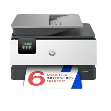 HP OfficeJet Pro 9120e, Impresora multifunción Profesional de inyección de Tinta A4 a Color, Copia, escáner, fax, Wi-Fi, impresión a Doble Cara automática, 22 ppm, 6 Meses Instant Ink, Gris