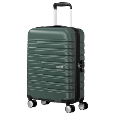 American Tourister Flashline - Spinner S, Equipaje Manual, 55 cm, 34 L, Verde (Bosque Oscuro)