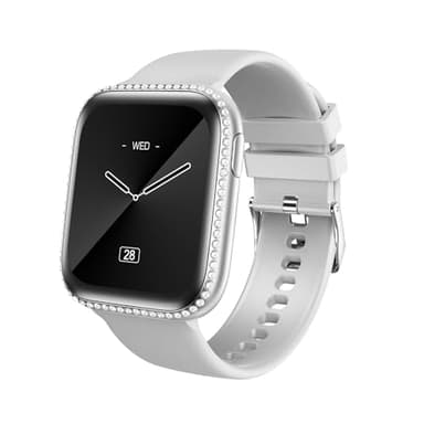 AIYAAIYA Reloj Inteligente Mujer, 1.75" AMOLED Smartwatch con Llamadas y Alexa Incorporada,130+ Modos Deportivos con Pulsómetro/sueño/SpO2, IP68 Impermeable para Android iOS (Correa Gris)