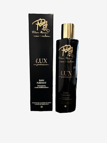 CHAMPU PURIFICANTE LUX EXPERIENCE- 250 ml Champú purificante de lujo | Elimina las células muertas de la piel | Para hombres y mujeres I Recomendado por profesionales y estilistas de cabello