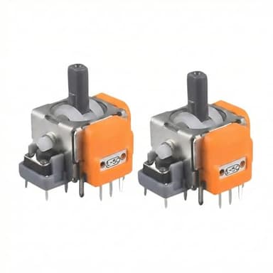 Genérico Pack 2x Joysticks Efecto Hall para PS5 (Anti-Drift) - Módulos de Sensor Analógico 3D Magnético. Precisión Sin Desgaste. Repuesto para Soldar (Requiere Calibración)