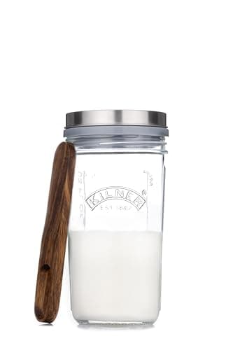 Kilner Kit de Kéfir, 4 Piezas, Neutro, 20 x 10 x 11 cm, Perfecto para Comenzar tu Viaje de Salud Intestinal
