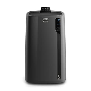 De'Longhi Pingüino PACEL112 Silent Aire Acondicionado Portátil Silencioso con Tecnología Eco Real Feel y Cool Surround, Función Deshumidificadora, 2.9 kW, 63 dB, Plástico, Negro, Clasa A, hasta 110m3