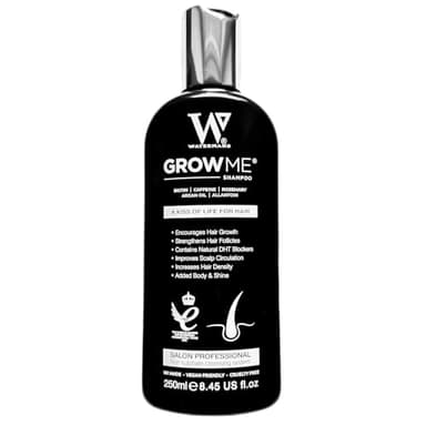Watermans Champú para Crecimiento rapido del cabello y Anti-Caída, 250ml (8.4 fl oz)