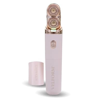 VELFORM Depiladora corporal y facial, sistema avanzado de depilación, luz LED, cabezales dobles, todo tipo de piel, cabezales intercambiables, máxima precisión, removedor de vello corporal y facial